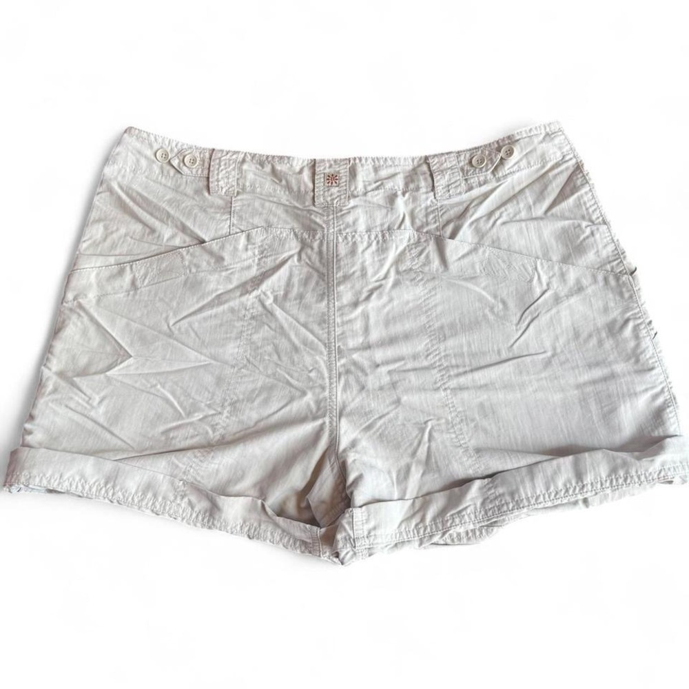 Royal Robbins Shorts Women 12 Beige Hiking Outdoor Quick Dry Nylon Spandex